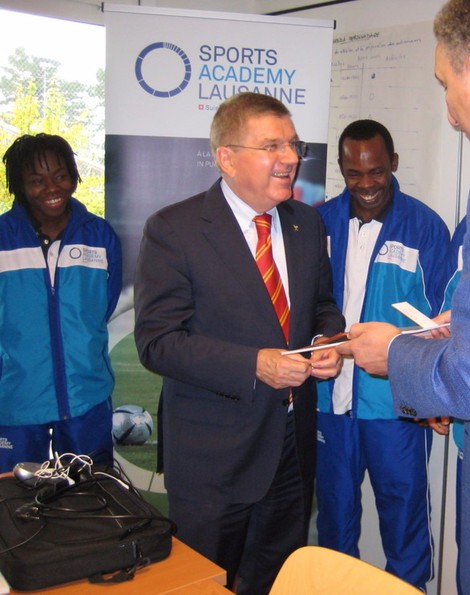 Le Président du CIO à Sports Academy Lausanne