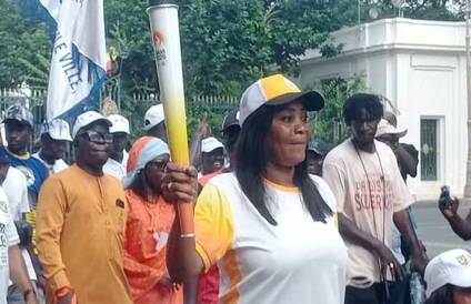 Khady - Porteur de la flamme olympique JOJ Dakar 2026